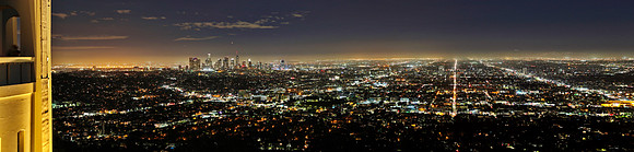 View from griffith observatory