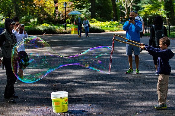 Seifenblase im Central Park